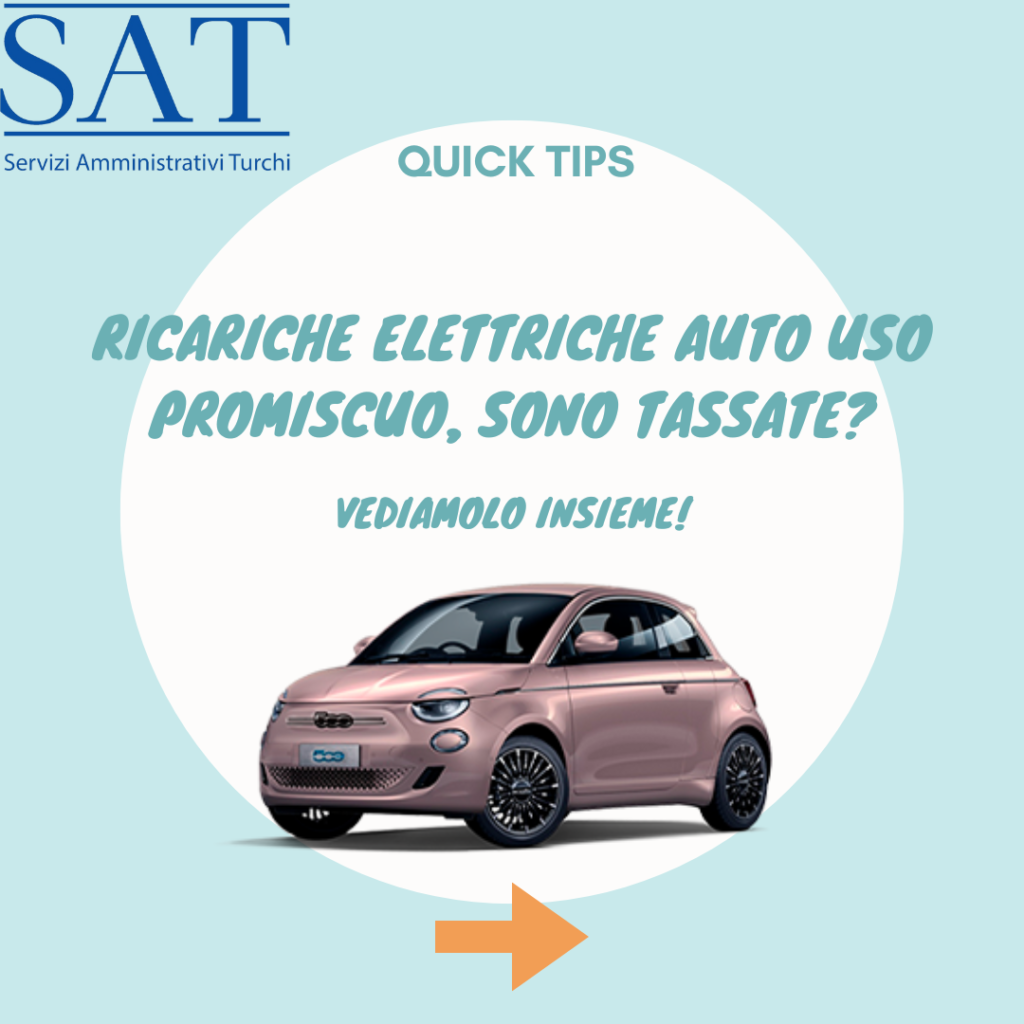 RICARICHE ELETTRICHE AUTO USO PROMISCUO